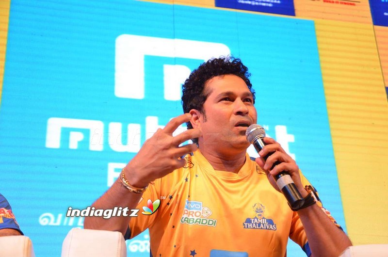 Tamil Thalaivaas new Jersey launched with Kamal Haasan Sachin Tendulkar