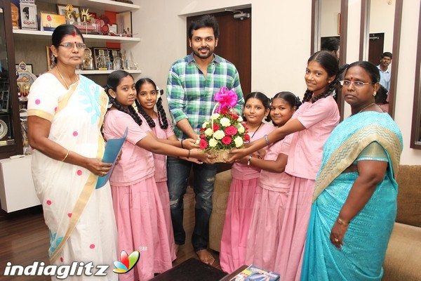 Karthi Builds New Toilets for Guntur Subbiah Pillai Girls School