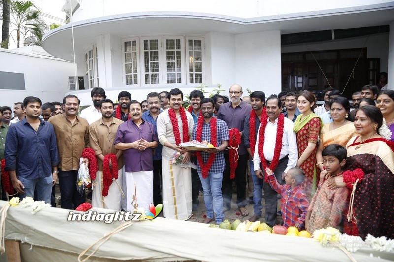 Karthi, Suriya and Director Pandiraj New Movie Pooja