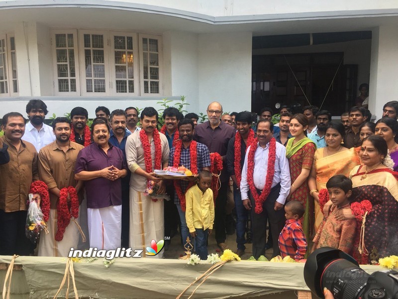 Karthi, Suriya and Director Pandiraj New Movie Pooja