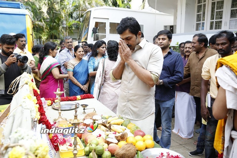 Karthi, Suriya and Director Pandiraj New Movie Pooja