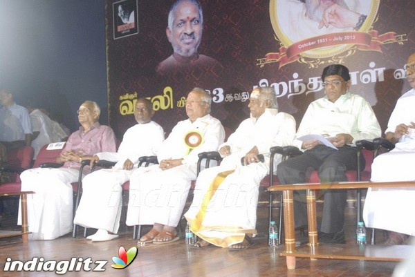 Kavingar Vaali 83th Birthday Celebrations