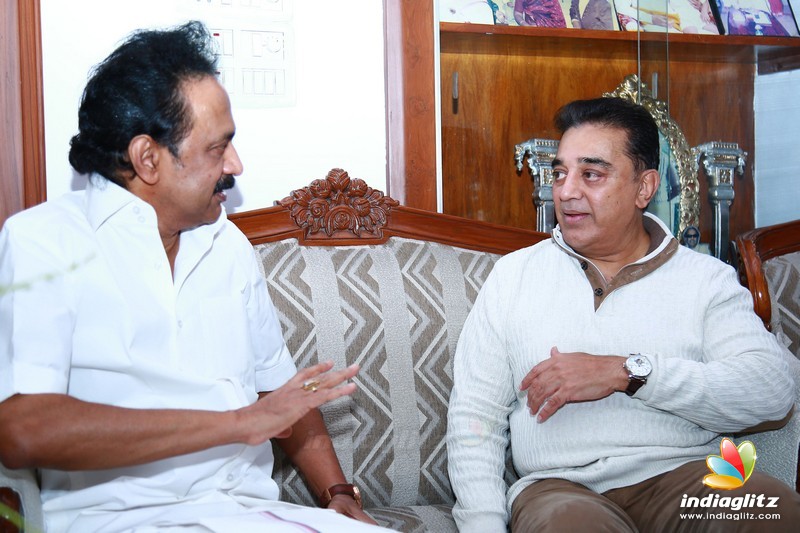 Kamal Haasan's Meeting with M. Karunanidhi and M. K. Stalin