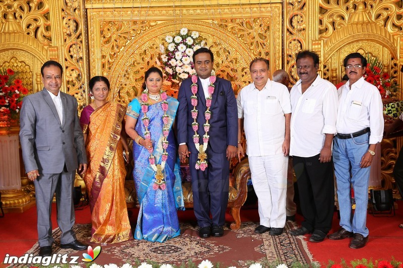 Lakshmi Movie Makers Muralidharan's son Gokul Krishnan-Roopini Wedding Reception