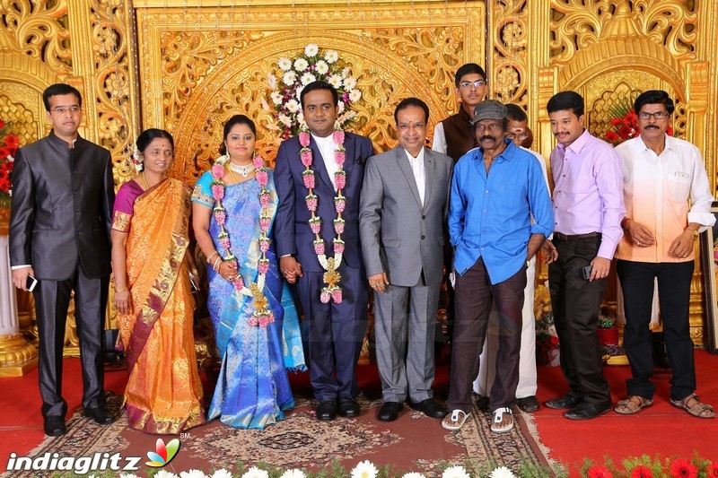 Lakshmi Movie Makers Muralidharan's son Gokul Krishnan-Roopini Wedding Reception