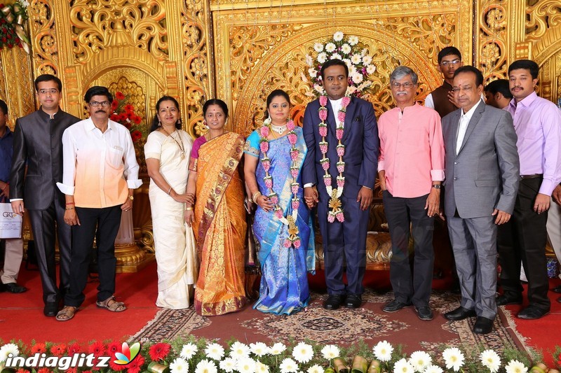 Lakshmi Movie Makers Muralidharan's son Gokul Krishnan-Roopini Wedding Reception