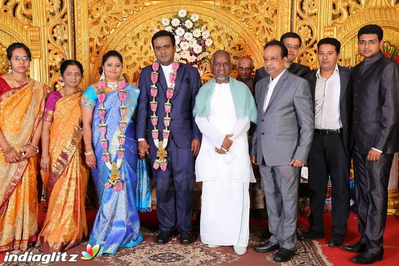 Lakshmi Movie Makers Muralidharan's son Gokul Krishnan-Roopini Wedding Reception