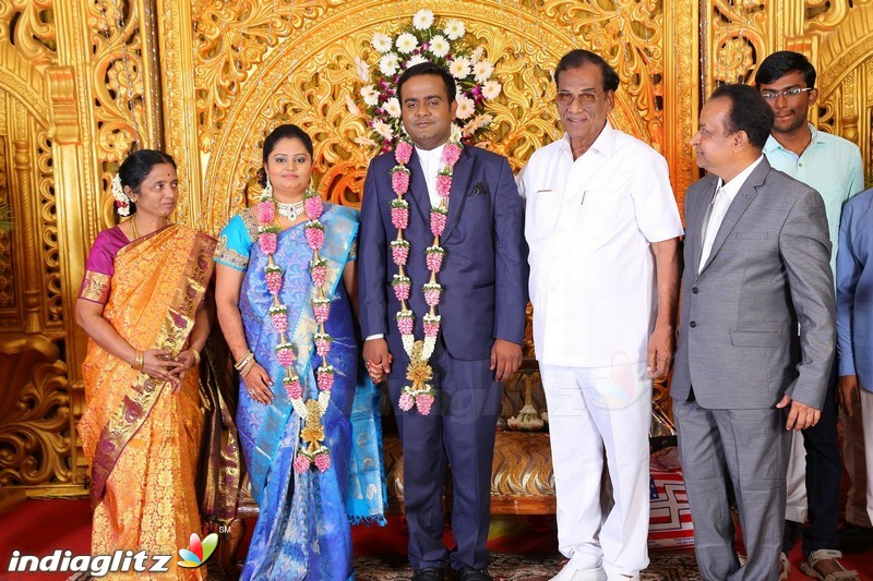 Lakshmi Movie Makers Muralidharan's son Gokul Krishnan-Roopini Wedding Reception