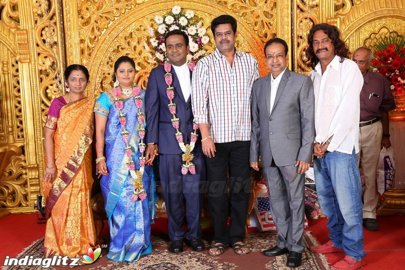 Lakshmi Movie Makers Muralidharan's son Gokul Krishnan-Roopini Wedding Reception