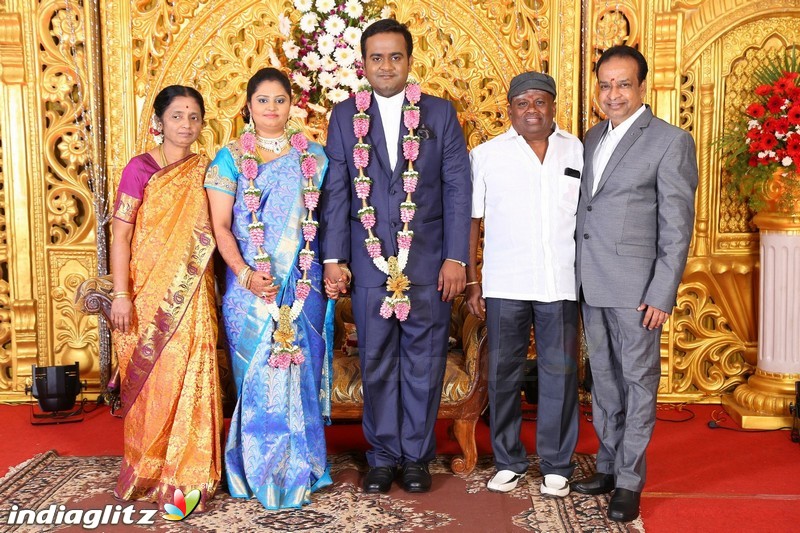 Lakshmi Movie Makers Muralidharan's son Gokul Krishnan-Roopini Wedding Reception