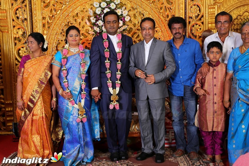 Lakshmi Movie Makers Muralidharan's son Gokul Krishnan-Roopini Wedding Reception