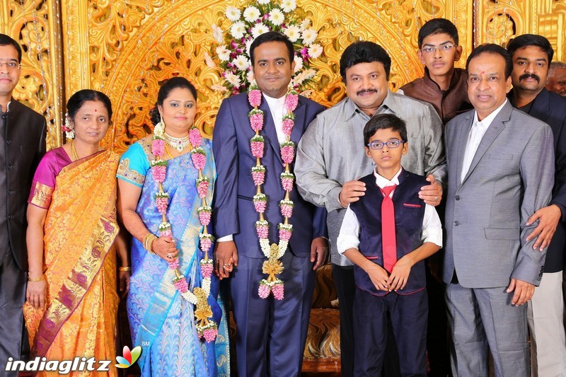 Lakshmi Movie Makers Muralidharan's son Gokul Krishnan-Roopini Wedding Reception