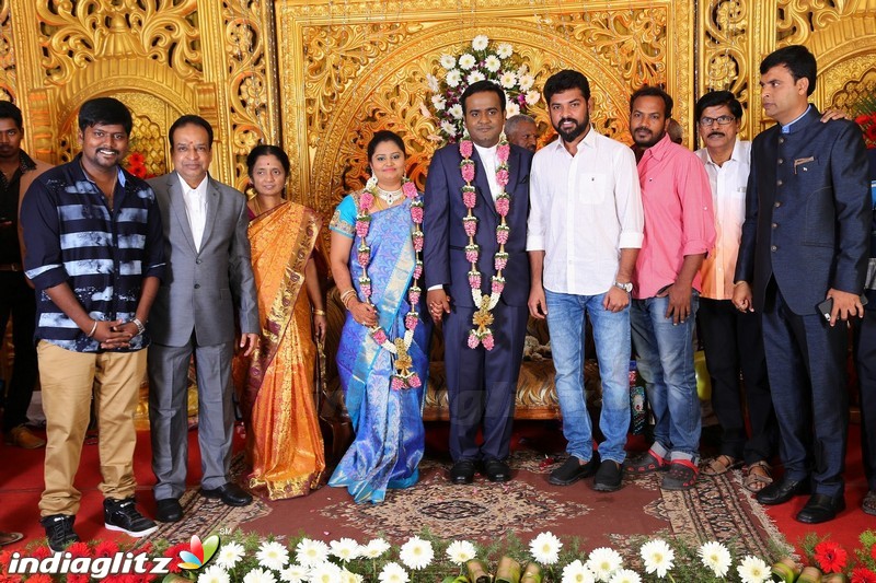 Lakshmi Movie Makers Muralidharan's son Gokul Krishnan-Roopini Wedding Reception