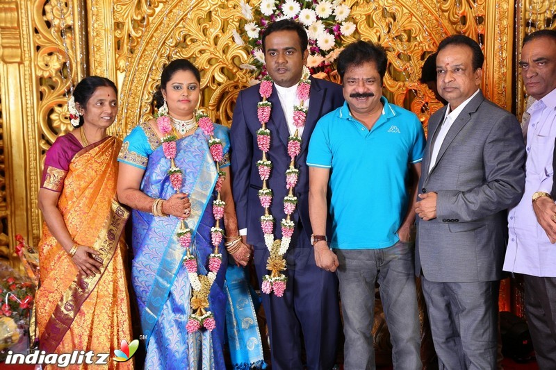 Lakshmi Movie Makers Muralidharan's son Gokul Krishnan-Roopini Wedding Reception