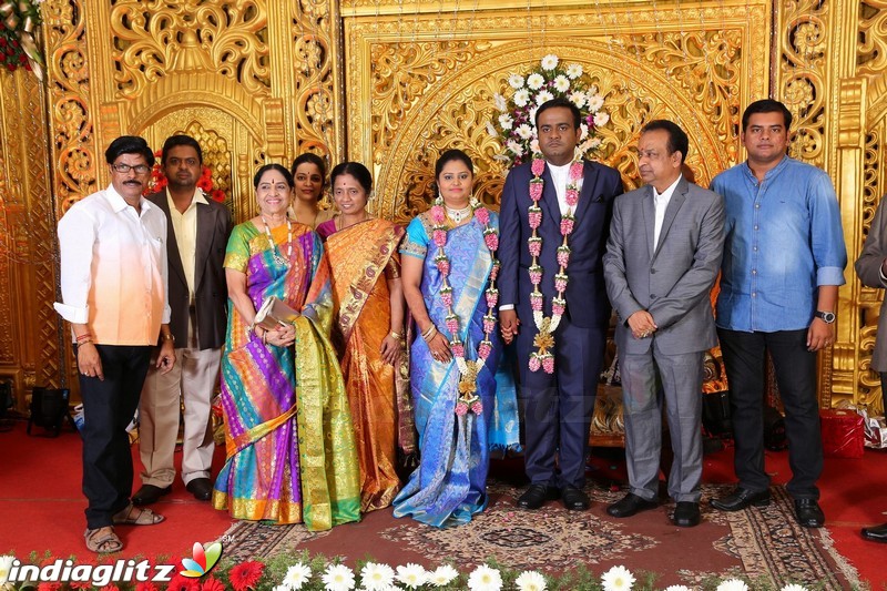 Lakshmi Movie Makers Muralidharan's son Gokul Krishnan-Roopini Wedding Reception