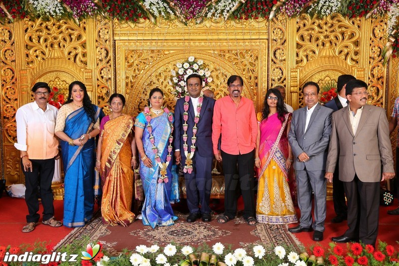 Lakshmi Movie Makers Muralidharan's son Gokul Krishnan-Roopini Wedding Reception