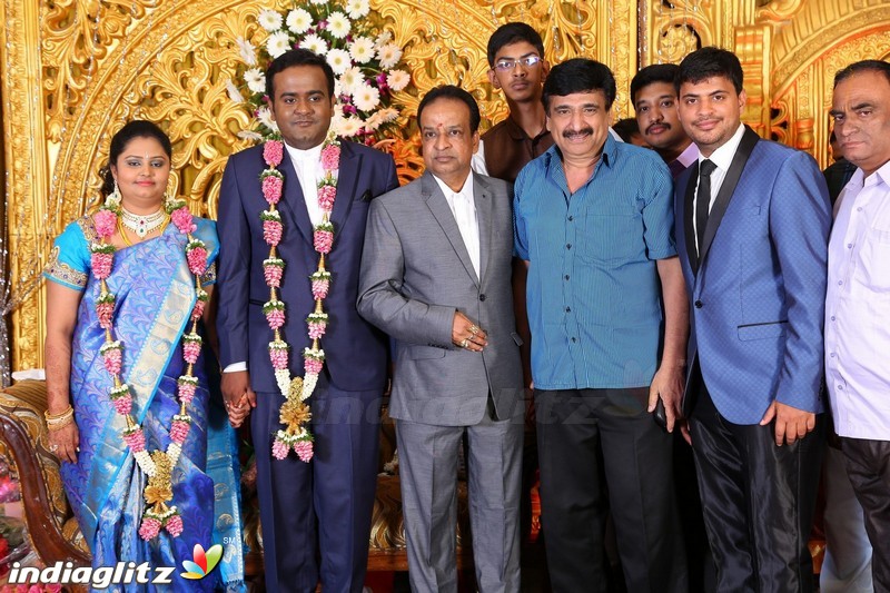 Lakshmi Movie Makers Muralidharan's son Gokul Krishnan-Roopini Wedding Reception