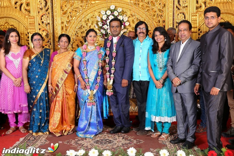 Lakshmi Movie Makers Muralidharan's son Gokul Krishnan-Roopini Wedding Reception