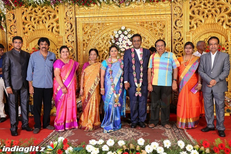 Lakshmi Movie Makers Muralidharan's son Gokul Krishnan-Roopini Wedding Reception