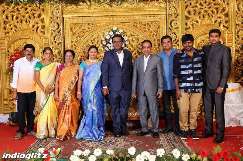 Lakshmi Movie Makers Muralidharan's son Gokul Krishnan-Roopini Wedding Reception