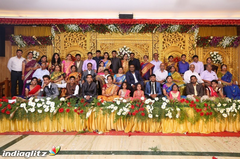 Lakshmi Movie Makers Muralidharan's son Gokul Krishnan-Roopini Wedding Reception