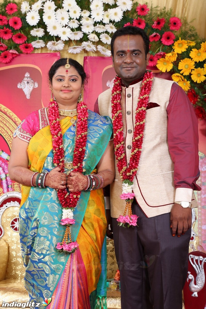 Lakshmi Movie Makers Muralidharan's son Gokul Krishnan-Roopini Wedding Reception