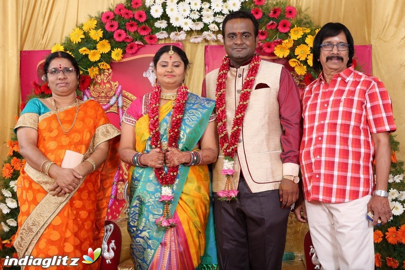 Lakshmi Movie Makers Muralidharan's son Gokul Krishnan-Roopini Wedding Reception