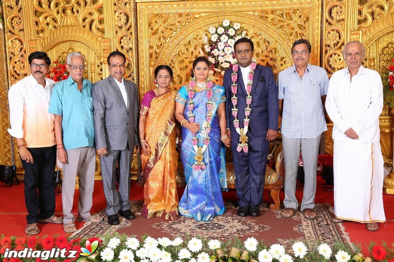 Lakshmi Movie Makers Muralidharan's son Gokul Krishnan-Roopini Wedding Reception