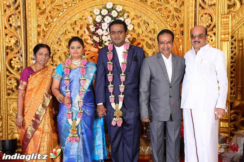 Lakshmi Movie Makers Muralidharan's son Gokul Krishnan-Roopini Wedding Reception