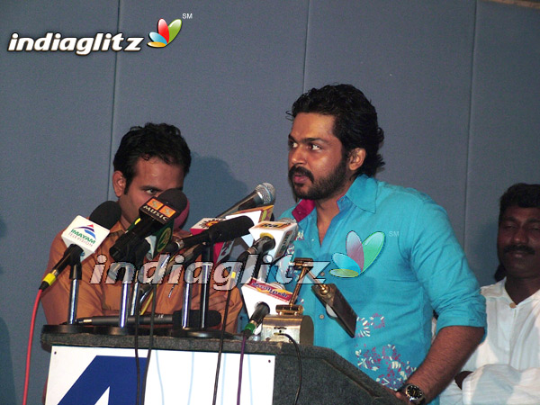 Karthi Releases Malarinum Melliya Audio