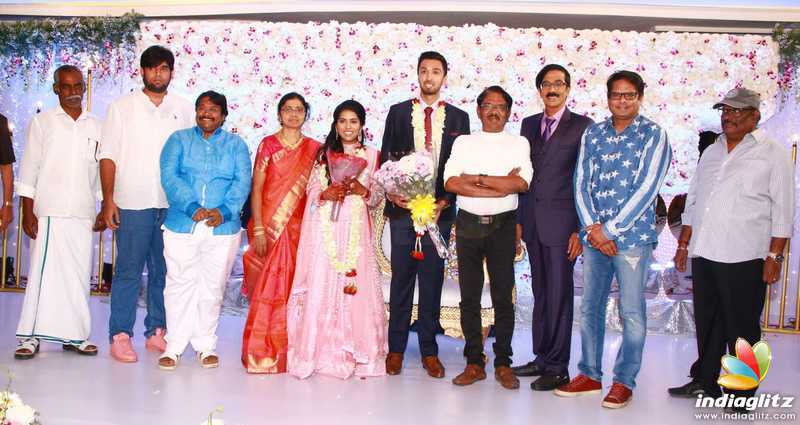 Mano Bala Son Harish - Priya Wedding Reception Stills