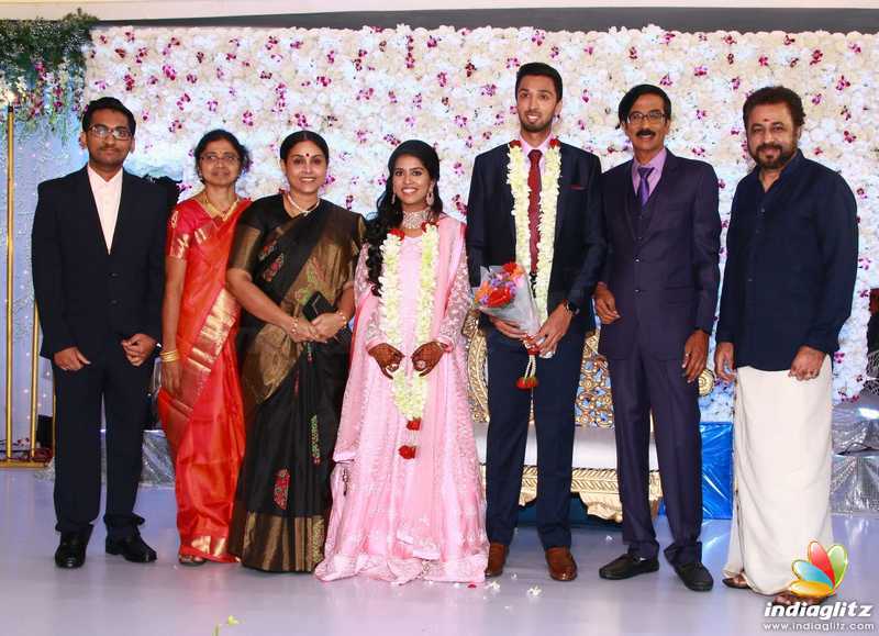 Mano Bala Son Harish - Priya Wedding Reception Stills