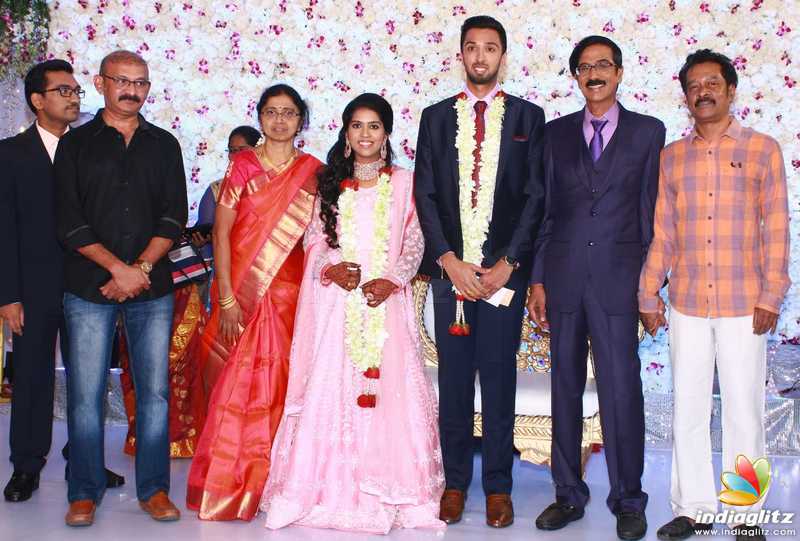 Mano Bala Son Harish - Priya Wedding Reception Stills