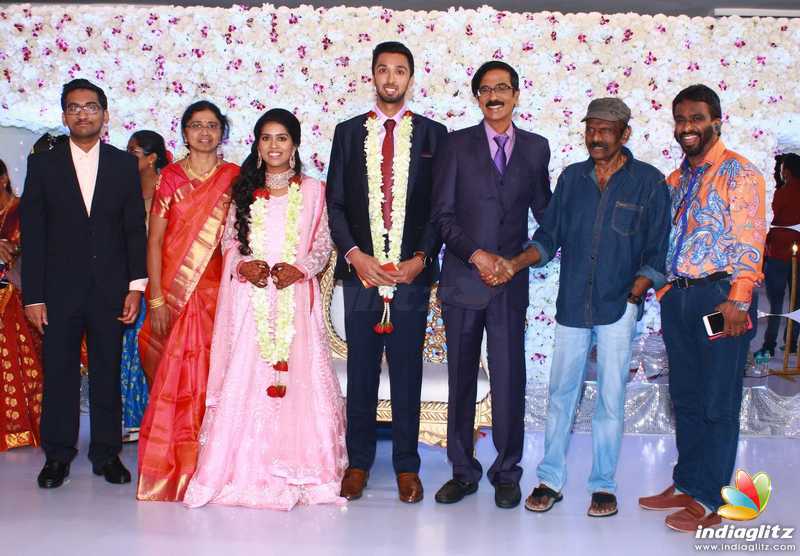 Mano Bala Son Harish - Priya Wedding Reception Stills