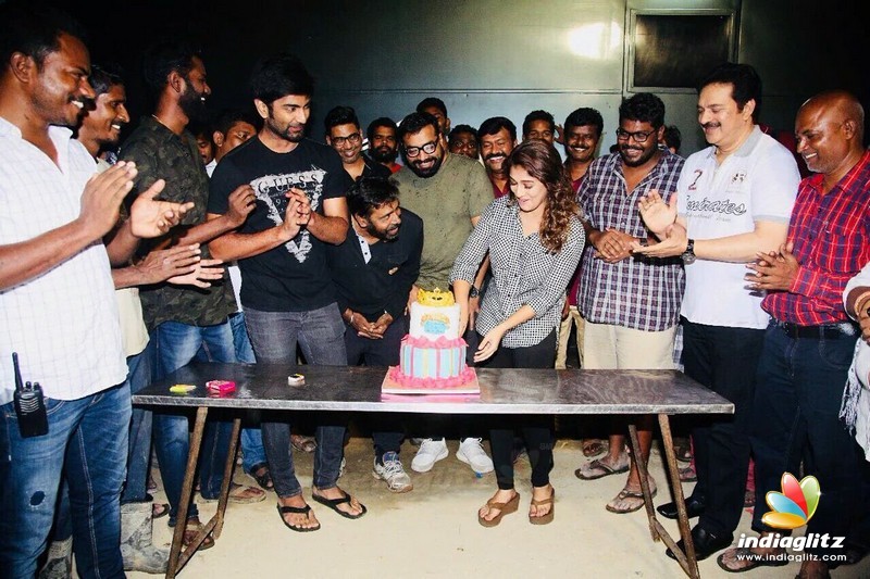 Nayantara Birthday Celebration at Imaikka Nodigal Shooting Spot