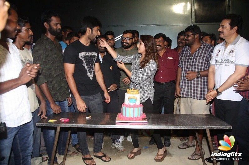 Nayantara Birthday Celebration at Imaikka Nodigal Shooting Spot