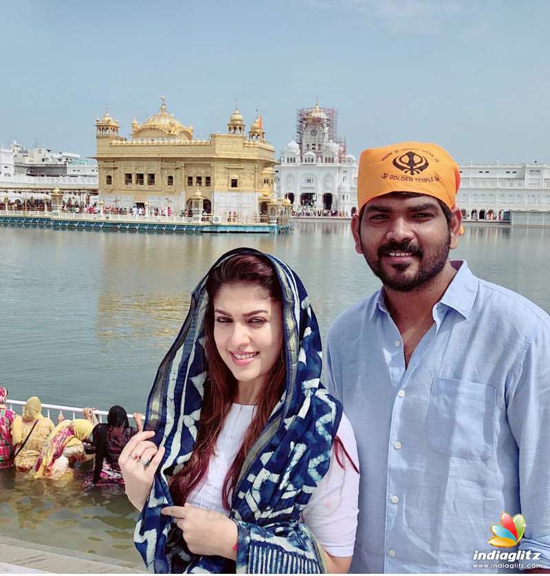 Naynathara & Vignesh Shivn Visited Golden Temple