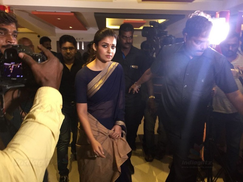 Nayanthara at Kasi theater 'Aramm' Movie Screening