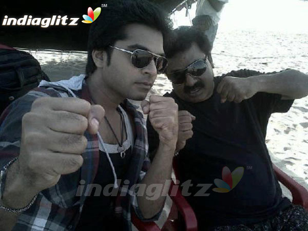 Vettai Mannan On Location