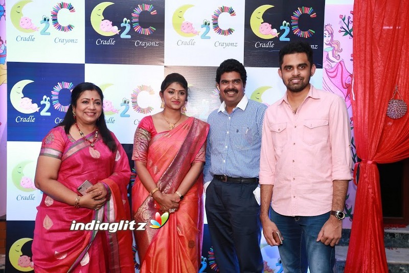 Poornima Bhagyaraj at the launch of Cradle 2 Crayonz