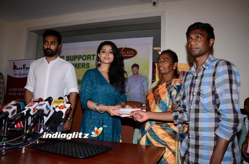 Prasanna & Sneha Provided 2 Lakhs Financial Assistance To TN Farmers