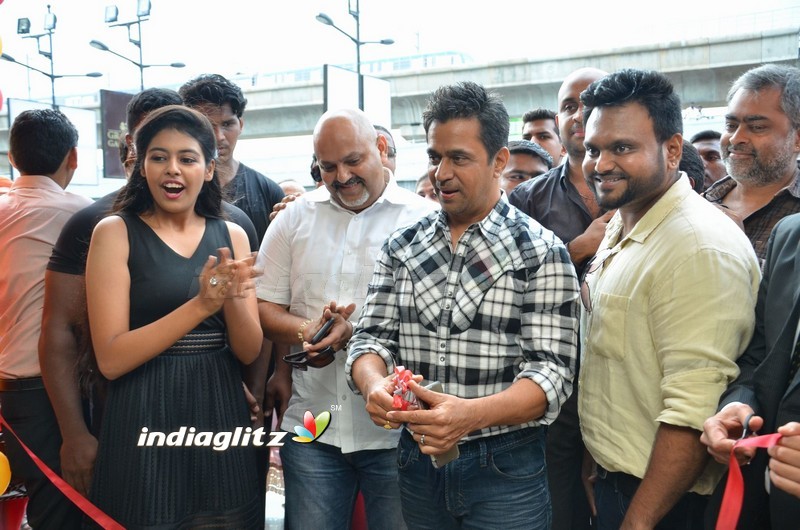 Arjun and Varalaxmi at PVR Cinemas Launch