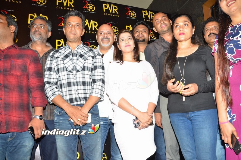 Arjun and Varalaxmi at PVR Cinemas Launch