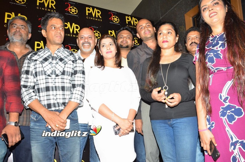 Arjun and Varalaxmi at PVR Cinemas Launch