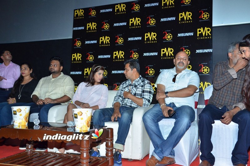 Arjun and Varalaxmi at PVR Cinemas Launch