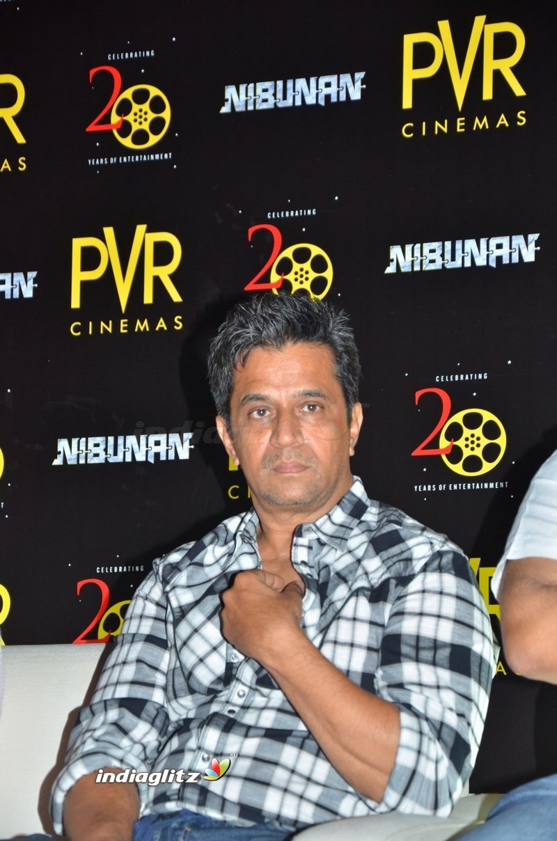 Arjun and Varalaxmi at PVR Cinemas Launch