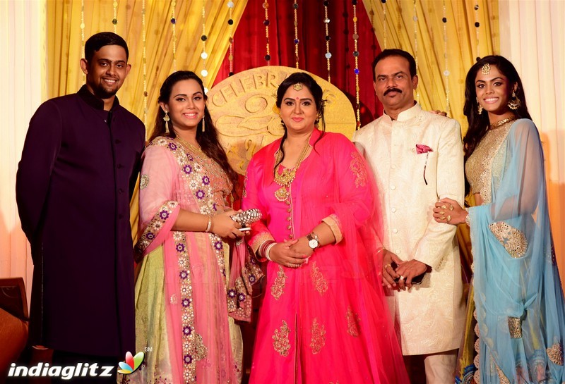 Actress Radha -  Rajasekaran Nair  25th year Wedding Anniversary