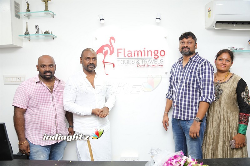 Actor Raghava Lawrence Inaugurated Flamingo Tour & Travels