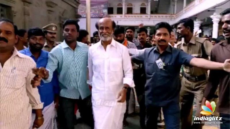 Rajinikanth visited mantralayam Ragavendra temple