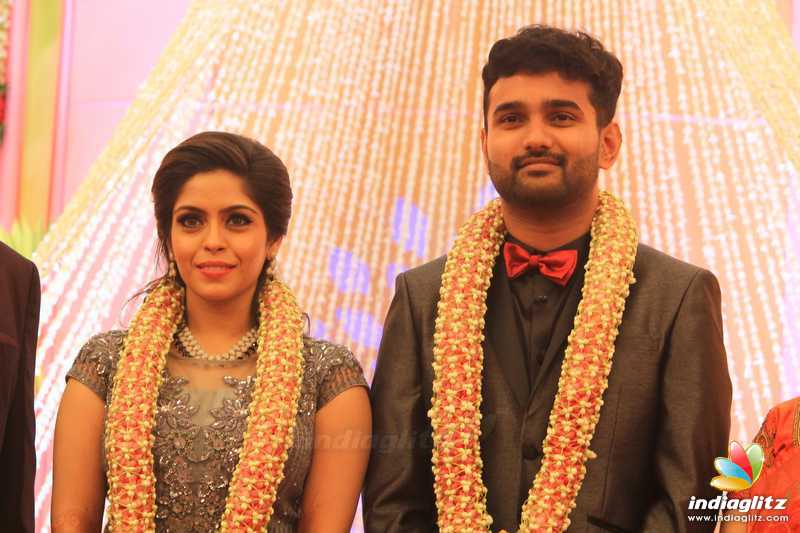 Celebs at Ramesh Kanna's Son Wedding Reception